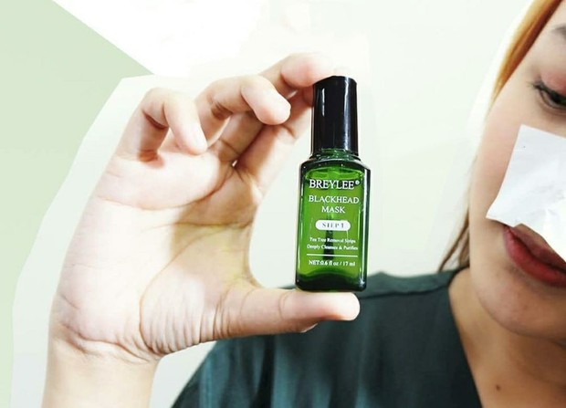 Cukup diamkan produk maksimal 5 menit/Foto: Instagram.com/breyleeid Breylee Step 1 Blackhead Mask