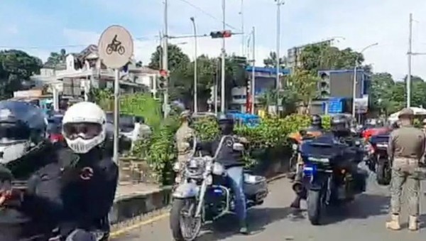Konvoi belasan moge di Bogor lolos ganjil genap tanpa pemeriksaan