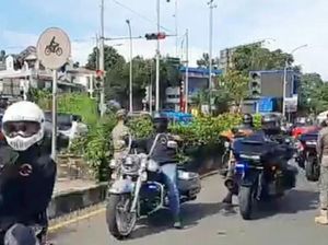Duh! Konvoi Moge Dikawal Polisi Lolos Pemeriksaan Ganjil-genap di Bogor