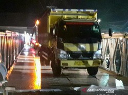 Sempat Putus Akibat Banjir, Jembatan Darurat Lintas Kalsel-Kaltim Rampung