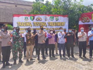 Tekan COVID-19, Polres Bandara Soetta Swab Antigen 114 Warga Rawa Rengas