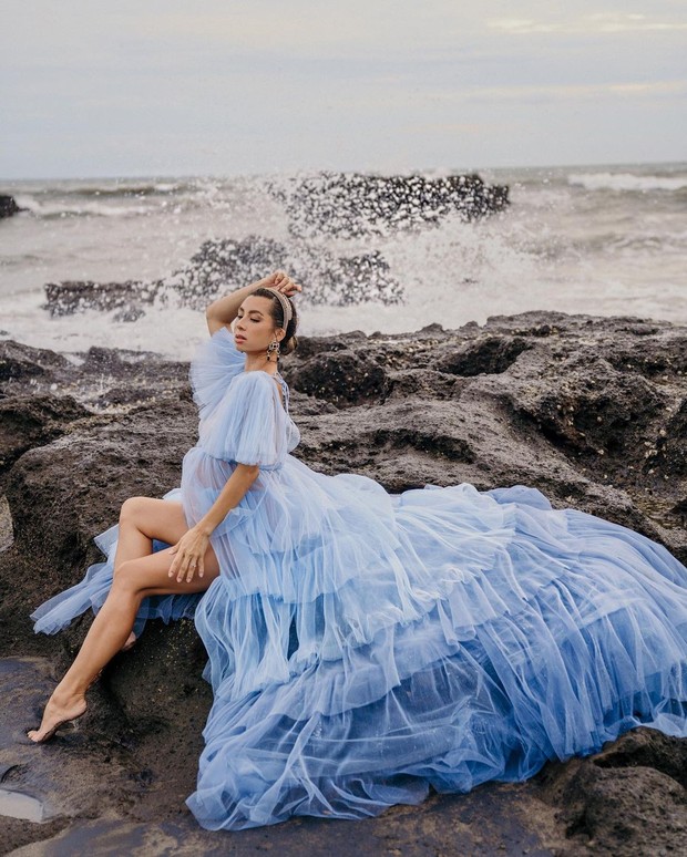 Potret Jennifer Bachdim saat kehamilannya.