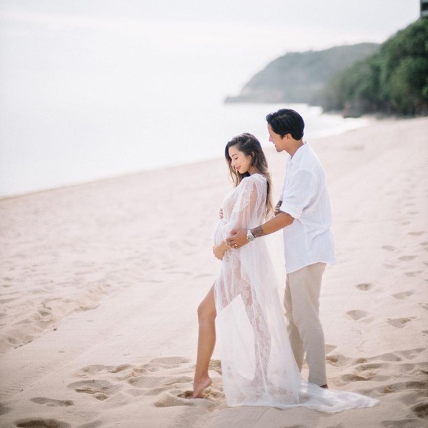 Potret Jennifer Bachdim saat kehamilannya.