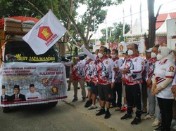 Gerindra Bantu Warga Terdampak COVID di Sultra dan Korban Gempa Sulbar