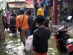 Kampung Tambun Kolar Bekasi Terendam Masih Kebanjiran Sejak 2 Februari