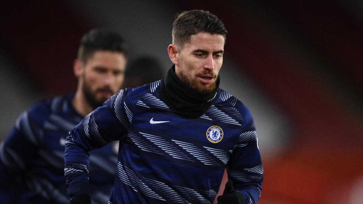 Gelandang Chelsea, Jorginho, terbuka dengan peluang kembali ke Napoli. (Foto: Oli Scarff - Pool/Getty Images)