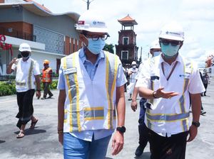 Pas Ngantor di Bali, Sandiaga Uno Tengok Proyek Bali Maritime Tourism Hub