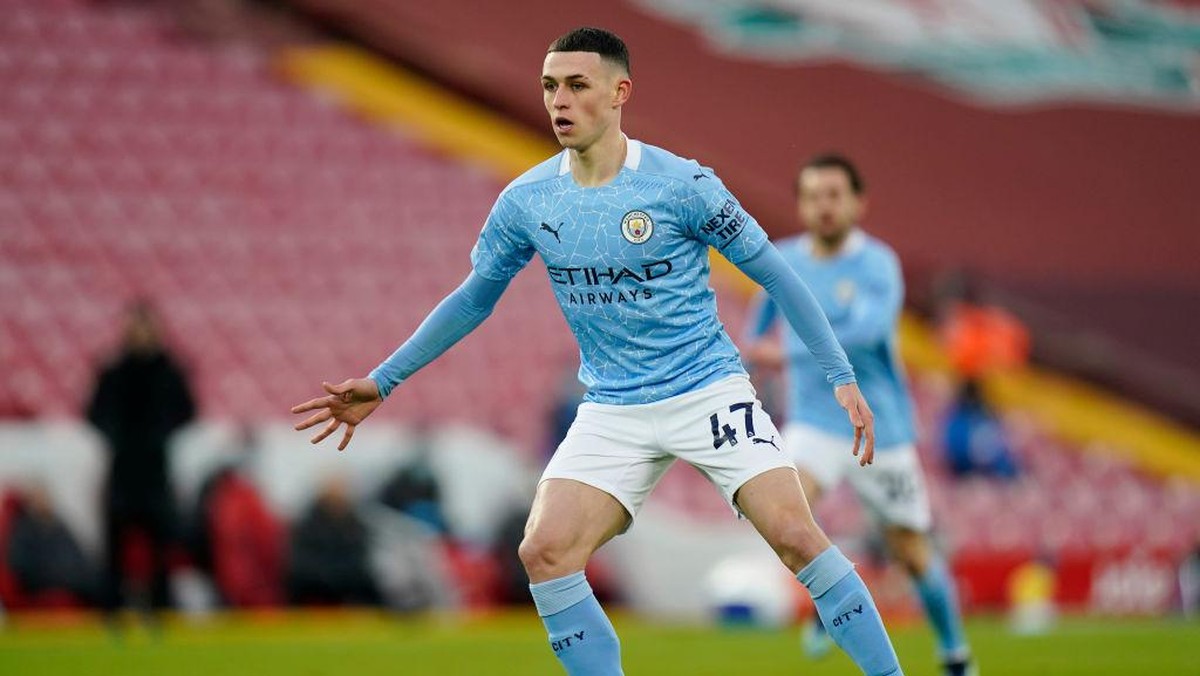 Gelandang Manchester City, Phil Foden. (Foto: Getty Images/Pool)