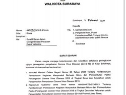 Pemkot Surabaya Minta Tak Ada Perayaan Valentine untuk Cegah Kerumunan