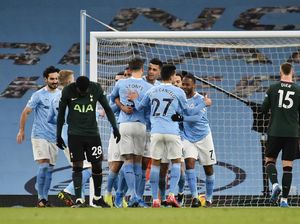 Man City Vs Tottenham: Penalti Rodri Jadi Pembeda di Babak I