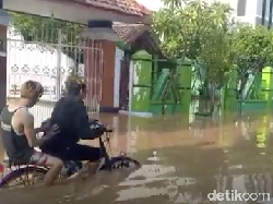 Penampakan Banjir Nganjuk, 4 Kelurahan di Kecamatan Kota Tergenang
