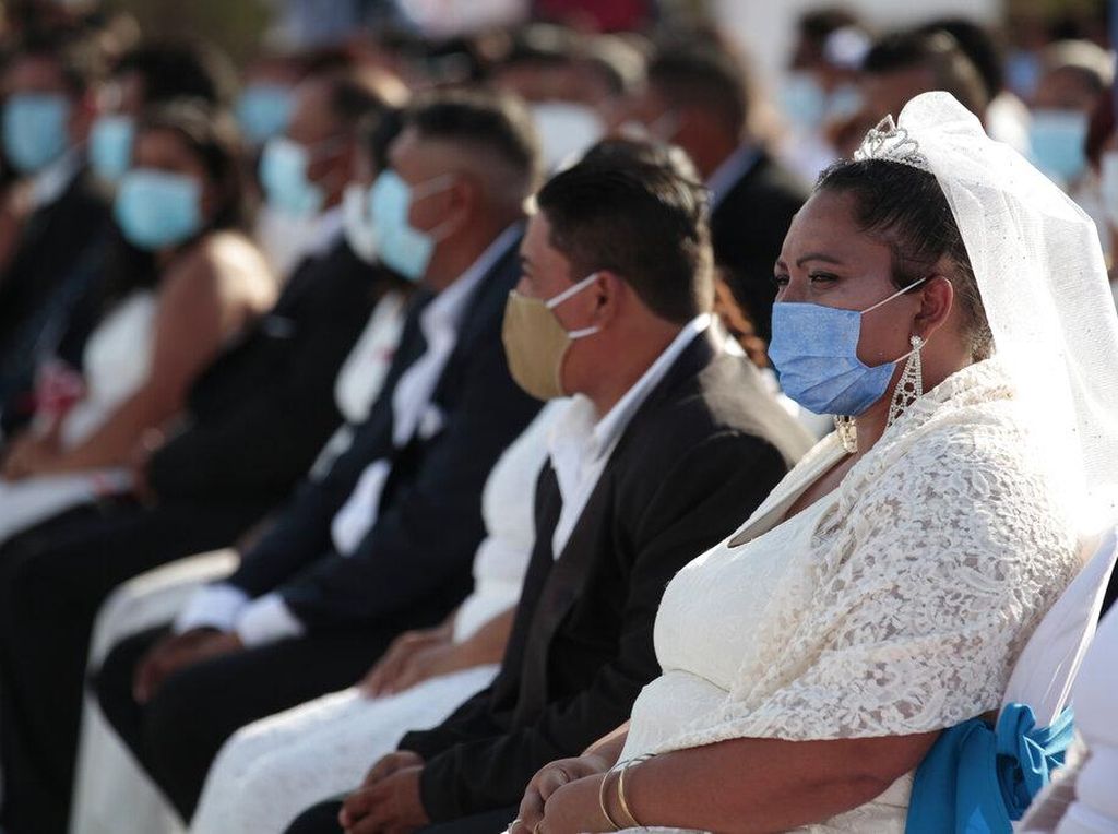 Momen 400 Pasangan di Nikaragua Nikah Massal saat Valentine Momen 400 Pasangan di Nikaragua Nikah Massal saat Valentine