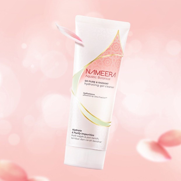 Nameera So Pure & Radiant Hydrating Gel Cleanser efektif membersihkan dan membuat wajah lebih cerah/instagram.com/nameeraid