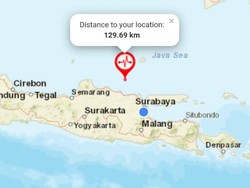 Gempa Tuban 5,2 M Tak Dirasakan di Daratan dan Belum Ada Laporan Kerusakan