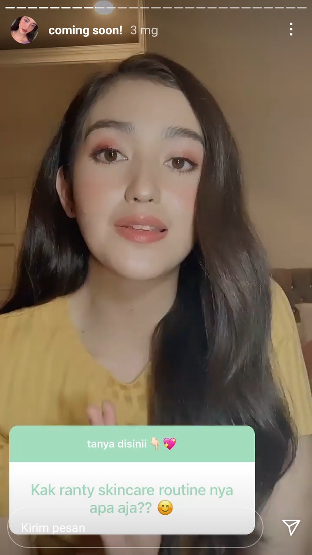 Ranty Maria memulai tahapan skincare dengan cleansing/instagram.com/rantymaria