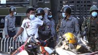 Tolak Kudeta Militer Myanmar, Sejumlah Pendemo Ditangkap
