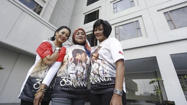 Nurfitriyana Saiman, Kusuma Wardhani, dan Lilies Handayani Trio Srikandi panahan. Detikcom/Rengga Sancaya
