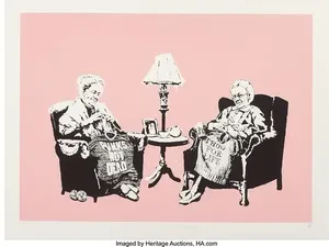 Karya Seni Litograf Banksy Dilelang sampai Miliaran