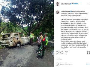 Mobil Pilot Cantik Terbakar dan Kecelakaan, Praktisi: Kuncinya Jangan Panik