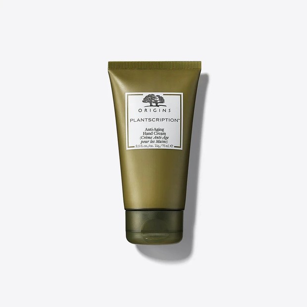 Origins Plantscription Anti-Aging Hand Cream/origins.com Produk hand cream ini juga anti-aging yang diperkaya dengan anogeissus plus crithmum, bamboo dan pea extract.