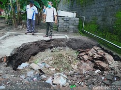 Dum! Warga Klaten Sempat Dengar Dentuman Sebelum Sumur Ambles