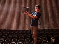 Pot Bunga Asal Blitar Dilirik Pasar AS, tapi Produksi Masih Kewalahan