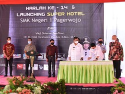 Berdiri di Lereng Wilis, Hotel Super SMKN 1 Pagerwojo Diharap Jadi Unggulan