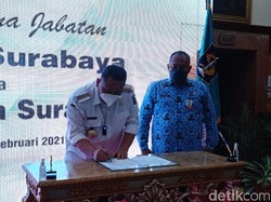 Wali Kota Whisnu Serah Terima Jabatan ke Plh Hendro Gunawan