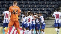 Porto mengalahkan Juventus 2-1 pada leg pertama babak 16 besar Liga Champions di Estadio do Dragao, Kamis (18/2/2021) dini hari WIB (AP/Luis Vieira)