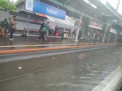 Stasiun Tebet Tergenang, Perjalanan KRL Sampai Stasiun Pasar Minggu