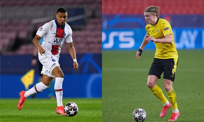 Kylian Mbappe, Erling Haaland Kylian Mbappe, Erling Haaland