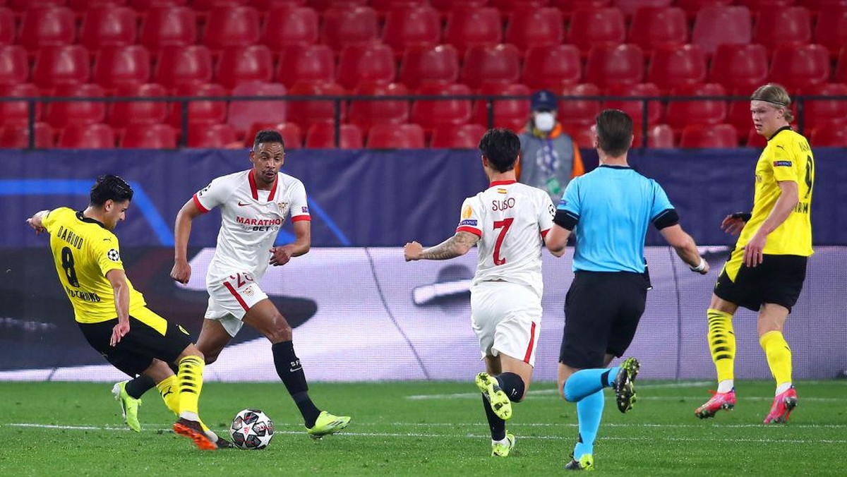 Gawang Sevilla akhirnya bobol juga (Getty Images/Fran Santiago)