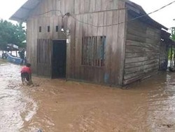 Banjir Landa Tojo Una-Una Sulteng, 4 Rumah Warga Hanyut