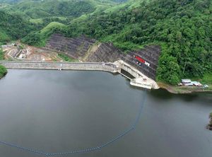 Lansekap Bendungan Tapin Usai Diresmikan Jokowi