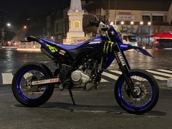 Modifikasi Yamaha WR155R Bergaya Supermoto Modal Rp 4 Jutaan