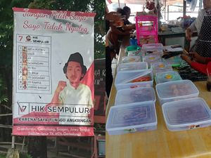 Kreatif Banget! Angkringan Ini Promosi Pakai Baliho ala Kampanye Caleg Kreatif Banget! Angkringan Ini Promosi Pakai Baliho ala Kampanye Caleg