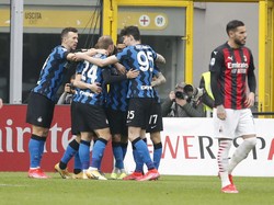 Milan Vs Inter: Martinez Bawa Nerazzurri Unggul di Babak Pertama