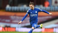 James Maddison merupkan gelandang serang Leicester City yang mencuri perhatian. Sepakan jarak jauh dari luar kotak penalti jadi andalan pemain berusia 24 tahun itu (Getty Images/Michael Regan)