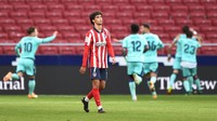 Joao Felix dibeli Atletico Madrid dari Benfica di tahun 2019 seharga 113 juta Pounds atau setara Rp 2,2 triliun. Pemain muda Portugal ini belum menunjukkan harga mahalnya (Getty Images)
