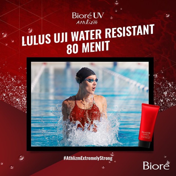 id.biore/Instagram.com produk ini tahan keringat dan air.