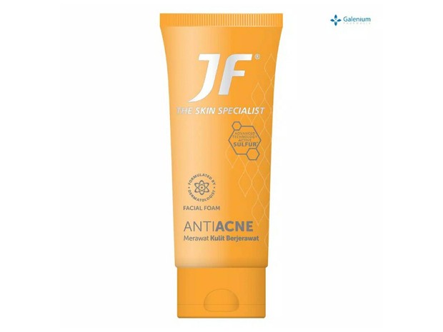 JF Sulfur AntiAcne Facial Foam/Foto: Shopee.co.id/galeniumstore.id facial wash dengan salicylic acid