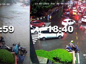 Gunakan Analitik CCTV, Genangan di Simpang Lima Semarang Kering 2 Jam