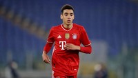 Ketiga, Jamal Musiala dari Timnas Jerman. Pemain berusia 18 tahun tersebut mengemas jam terbang yang cukup banyak bersama Bayern Munich musim lalu (Getty Images/Alexander Hassenstein)