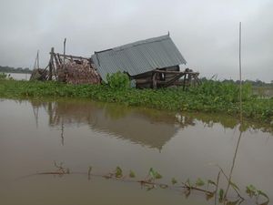 28 Rumah di Sumsel Rusak Akibat Hujan Deras Disertai Angin Kencang