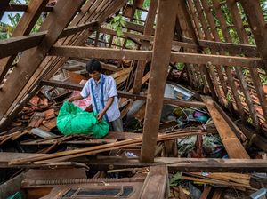 Rumah-rumah Ini Hancur Diterjang Puting Beliung