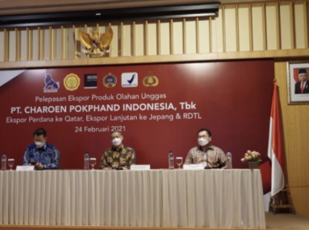 Perdana, Charoen Pokphand Ekspor 3,6 Ton Olahan Unggas ke Qatar Perdana, Charoen Pokphand Ekspor 3,6 Ton Olahan Unggas ke Qatar