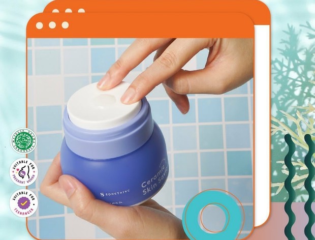 Diperkaya dengan marine collagen, ekstrak alga, dan ceramide/Foto: Instagram.com/somethincofficial Somethinc Ceramic Skin Saviour