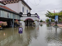 Stasiun Tawang Semarang Kebanjiran Lagi, Tinggi Genangan Capai 50 Cm