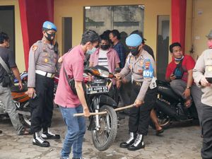 Polisi Sita 47 Motor Mencurigakan Ditampung di Sebuah Rumah di Solo