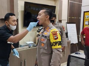Tindak Lanjuti Arahan Kapolri, Polres Enrekang Tes Narkoba Seluruh Anggota